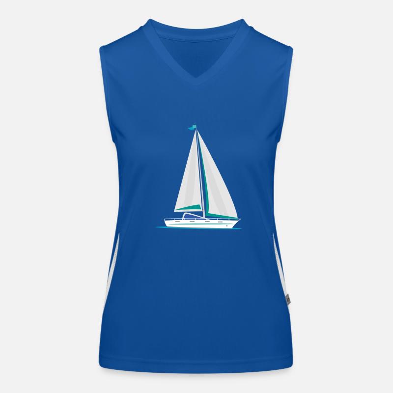 Segeln Funktionelles Kontrast-Tank Top für Frauen