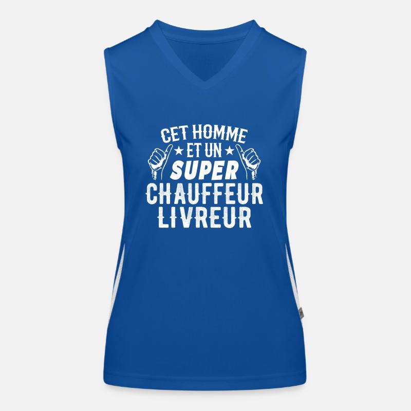Delivery Driver Funny Gift This Delivery Man Women's Functional Contrast Tank Top