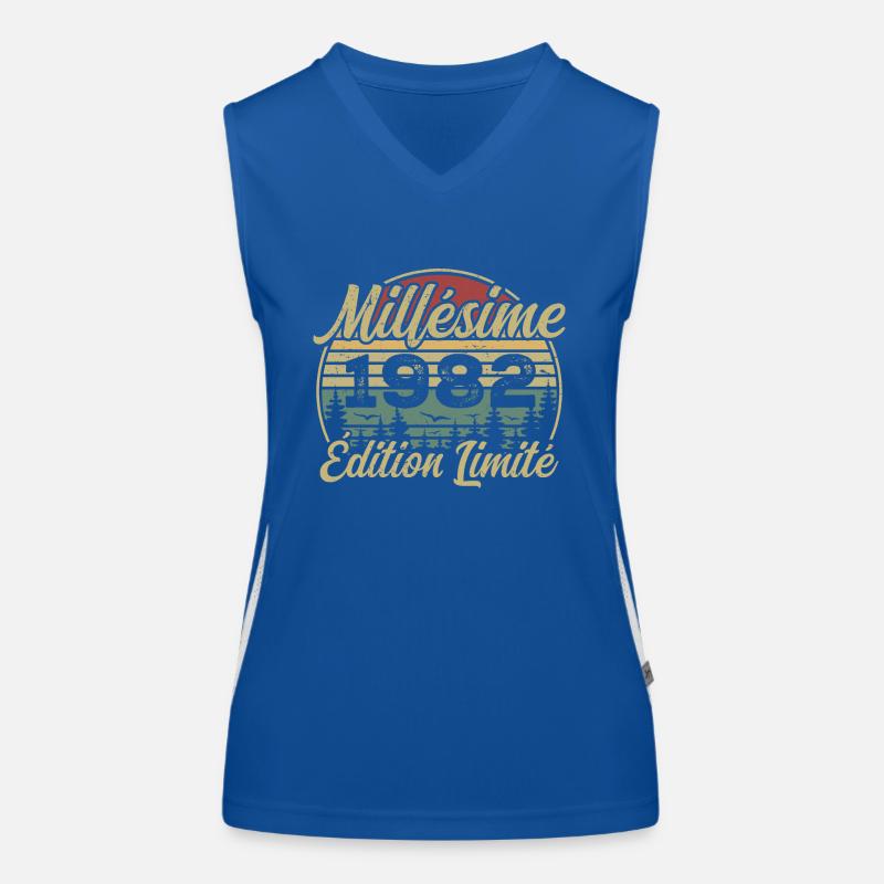 Millésime 1982 - Cadeau Pour le 42e Anniversaire Débardeur respirant contrasté Femme