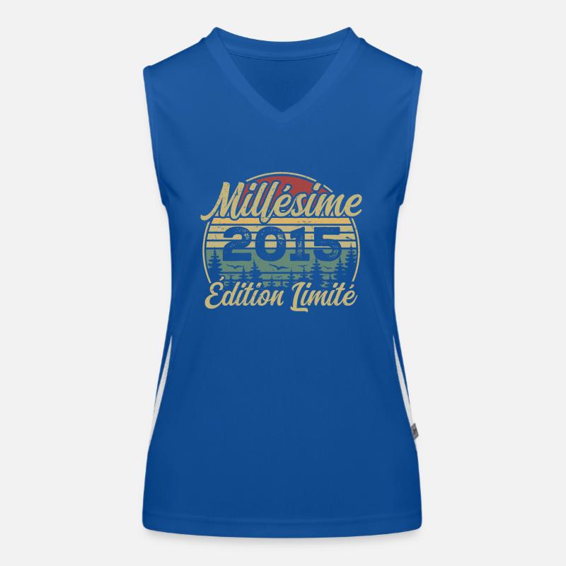 2015 Vintage - 9th Anniversary Gift Women's Functional Contrast Tank Top