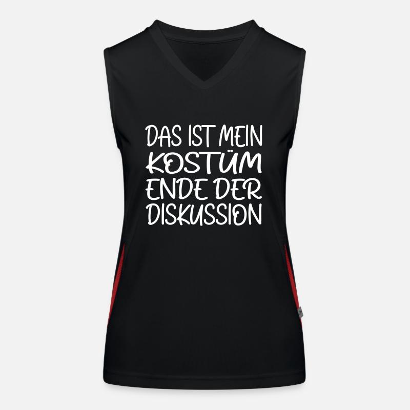 Das Ist Mein Kostüm Ende Der Diskussion Funktionelles Kontrast-Tank Top für Frauen