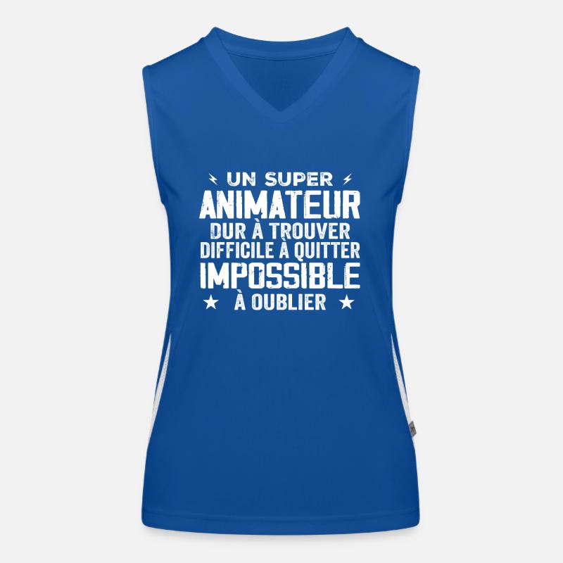 Super Animateur Débardeur respirant contrasté Femme