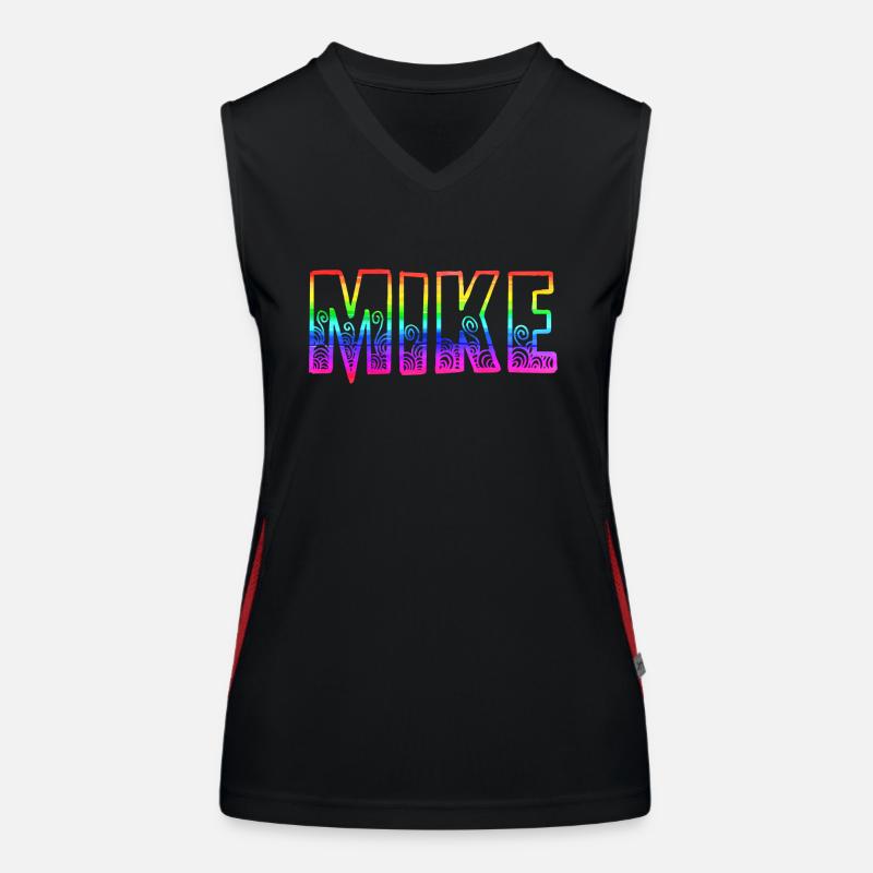 mike rs rainbow Women's Functional Contrast Tank Top