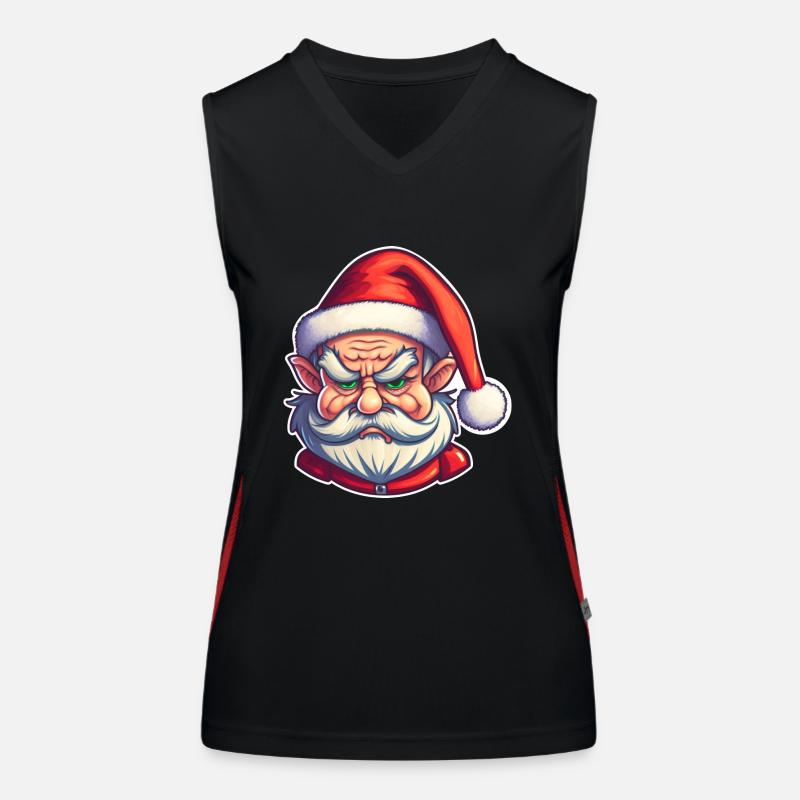 Weihnachtsmann, Bad Santa, outfit Funktionelles Kontrast-Tank Top für Frauen