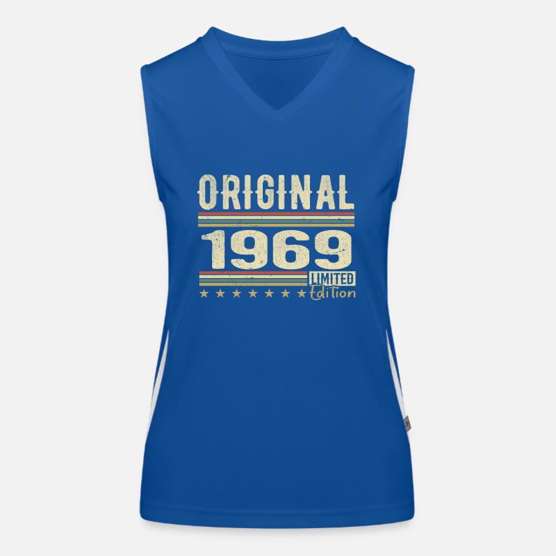 Original 1969 - Retro 1969 Geburtstagsgeschenk Funktionelles Kontrast-Tank Top für Frauen