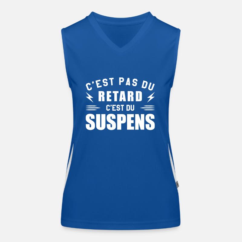 It's not delay, it's suspense Women's Functional Contrast Tank Top