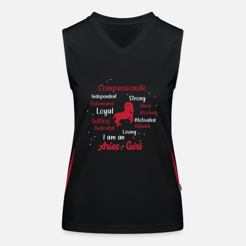 Zodiac sign Aries Women's Functional Contrast Tank Top