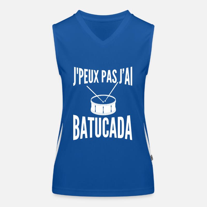 Batucada Schlagzeug | Samba Funktionelles Kontrast-Tank Top für Frauen
