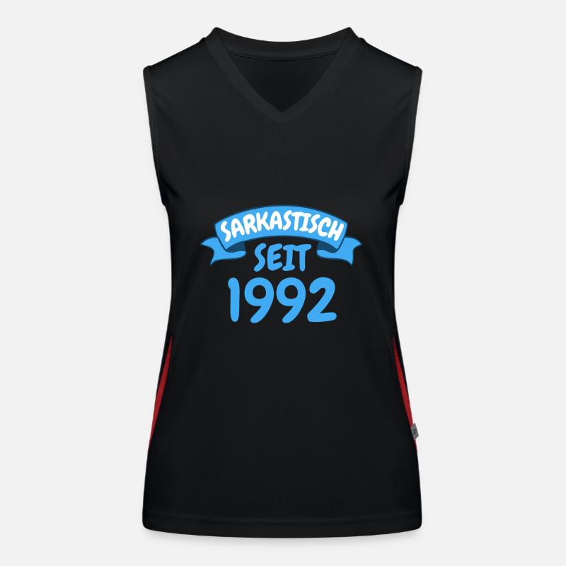31 Jahre Geburtstag Geschenk Sarkastisch seit 1992 Funktionelles Kontrast-Tank Top für Frauen