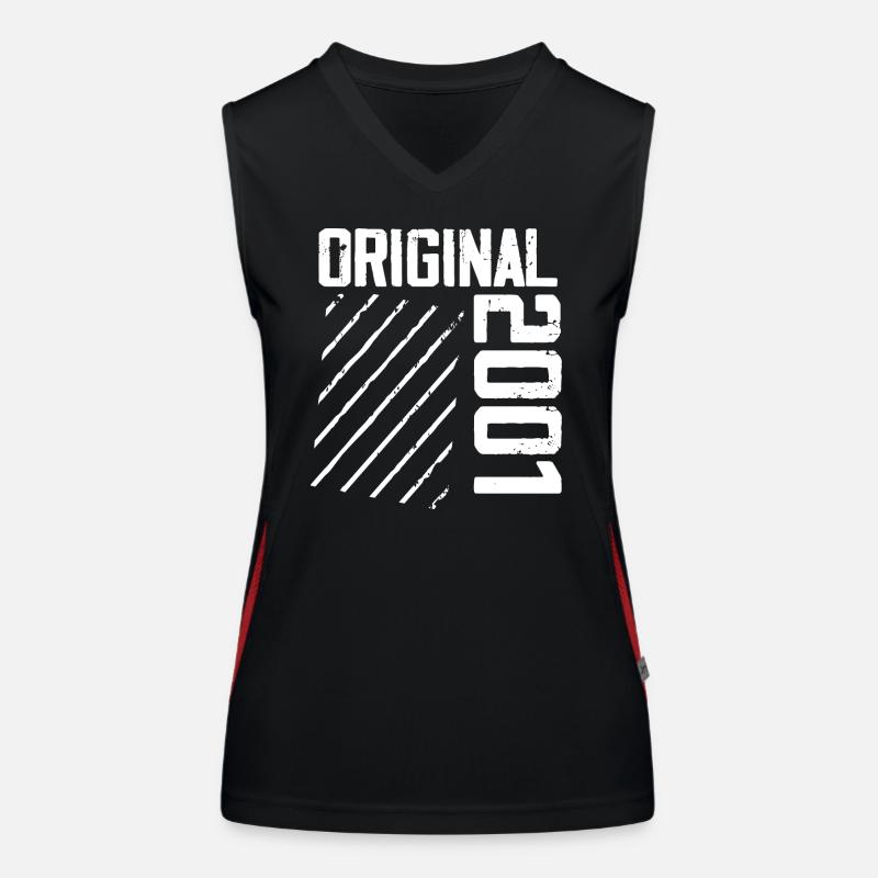 Original 2001 23rd Anniversary Retro Gift Women's Functional Contrast Tank Top