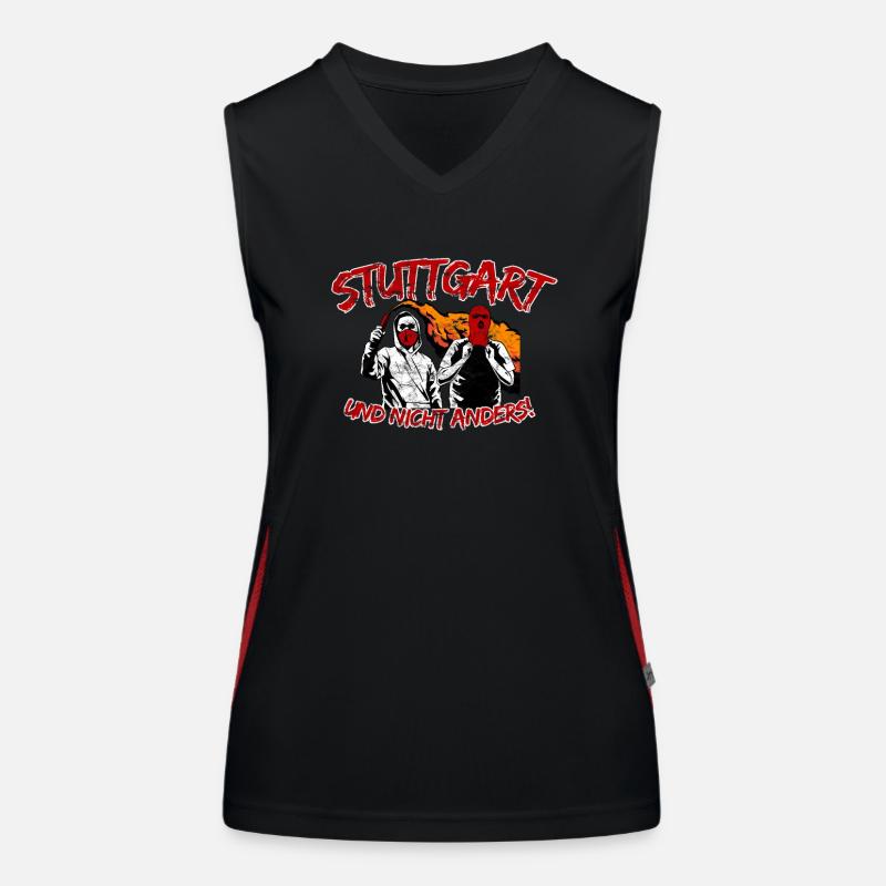 Stuttgart und nicht anders UPDATE Funktionelles Kontrast-Tank Top für Frauen