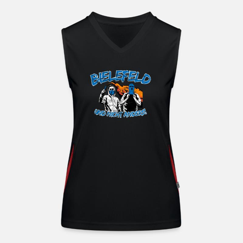 Bielefeld und nicht anders UPDATE Funktionelles Kontrast-Tank Top für Frauen