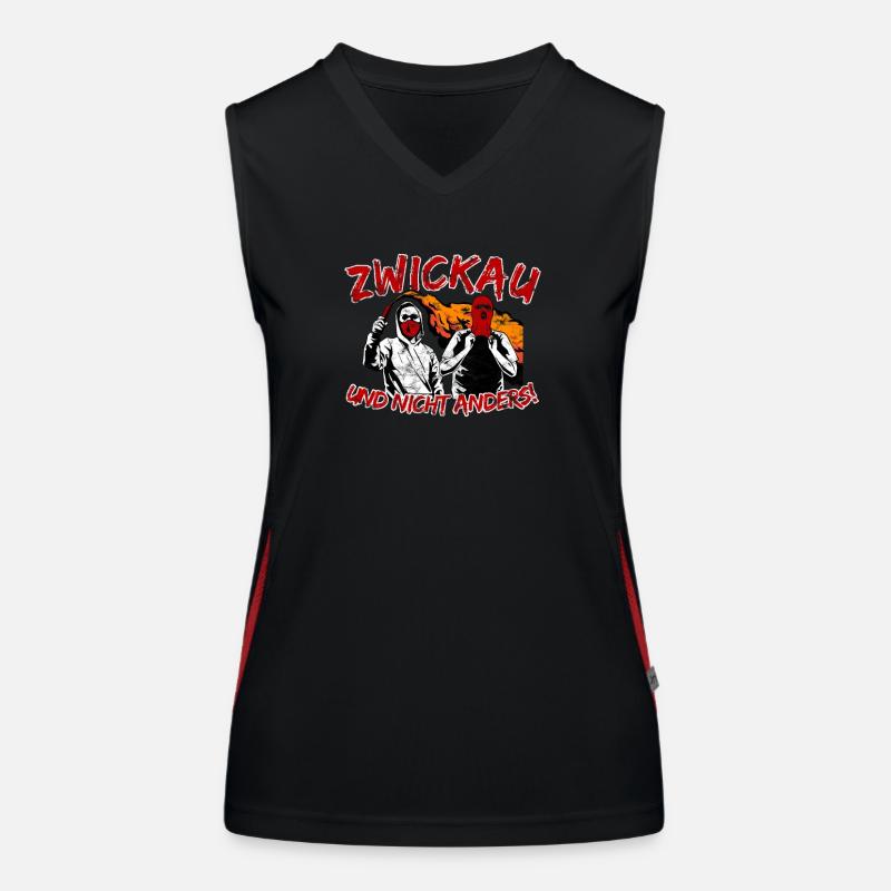 Zwickau und nicht anders UPDATE Funktionelles Kontrast-Tank Top für Frauen