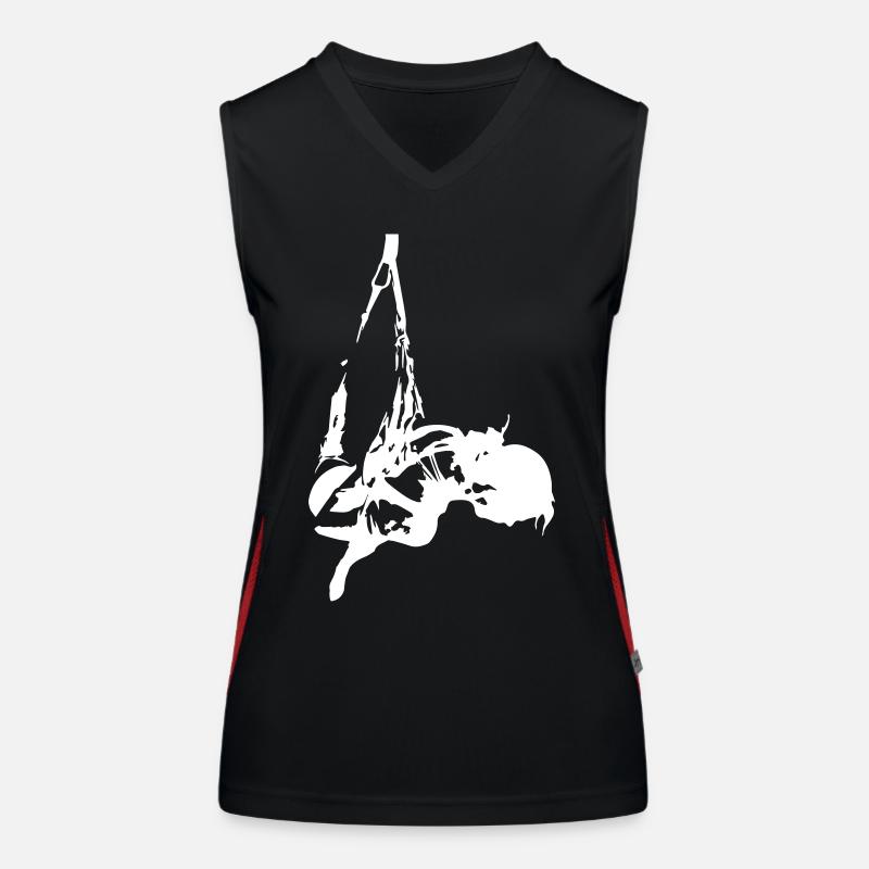 Hanging Sideways Funktionelles Kontrast-Tank Top für Frauen