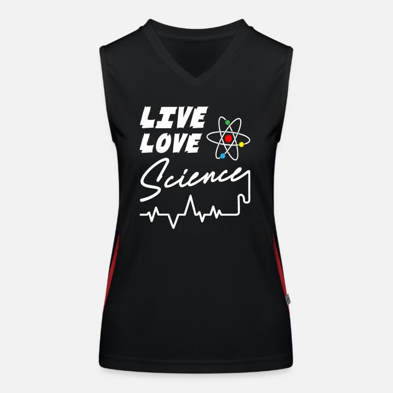 Live Love Science Funktionelles Kontrast-Tank Top für Frauen