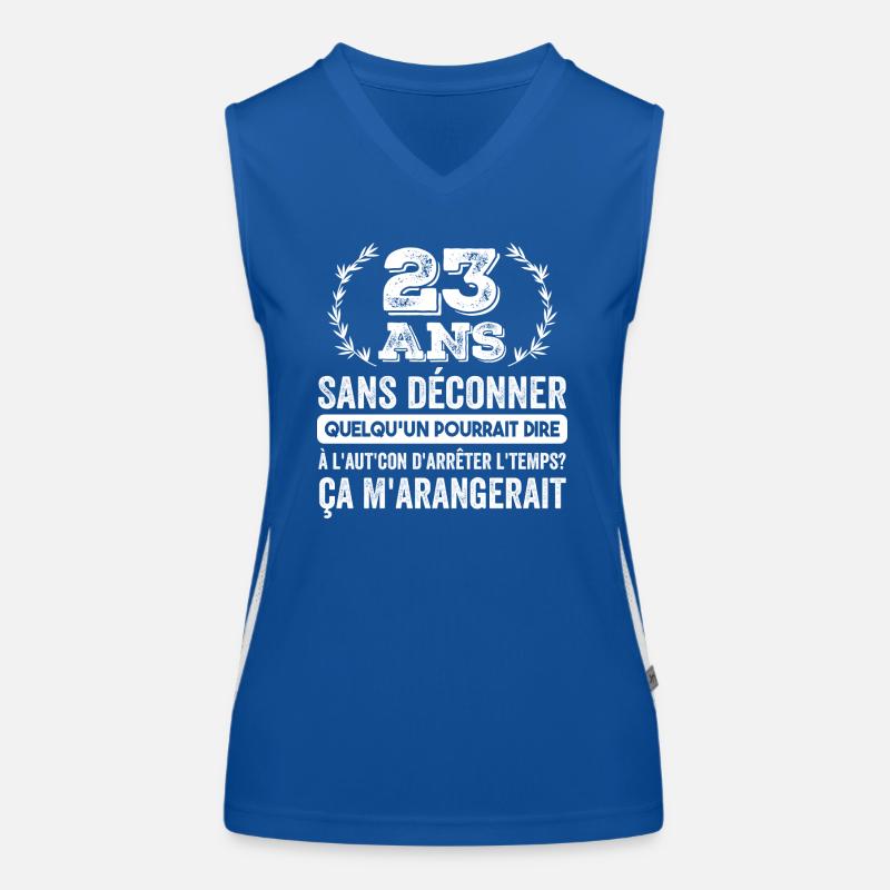 23 Ans Sans Déconner Cadeau D'anniversaire 23ans Débardeur respirant contrasté Femme