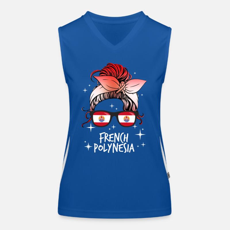 French Polynesia Women's Functional Contrast Tank Top