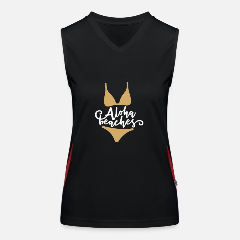 Aloha summer bikini swimsuit beach gift Women's Functional Contrast Tank Top