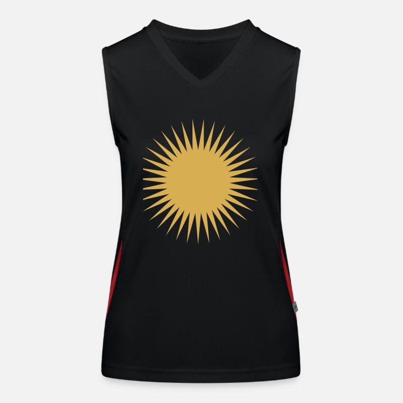 Sonne Funktionelles Kontrast-Tank Top für Frauen