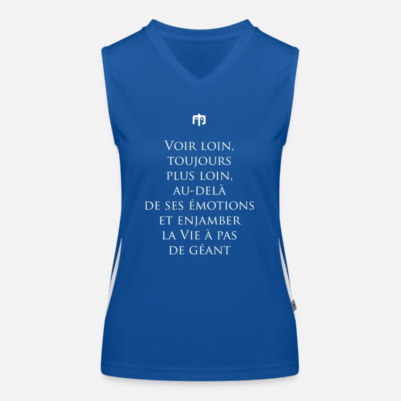 geant wite Débardeur respirant contrasté Femme