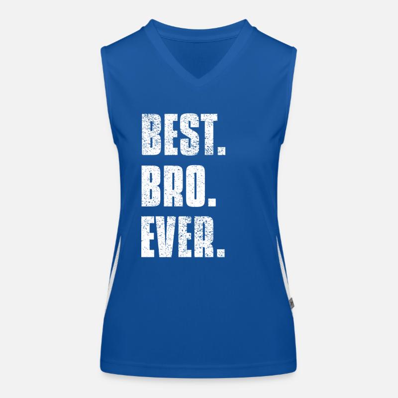 Bruder - Bester Bruder Funktionelles Kontrast-Tank Top für Frauen