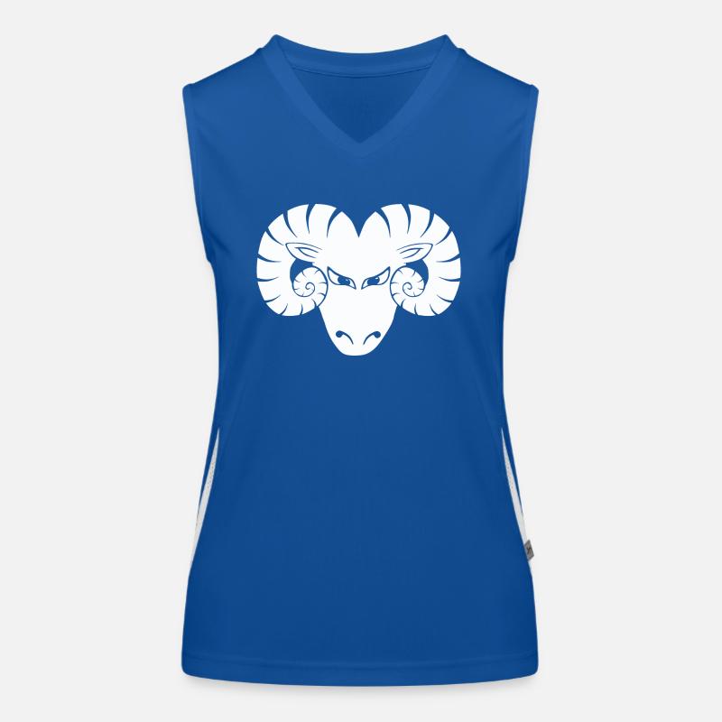 Widder Funktionelles Kontrast-Tank Top für Frauen