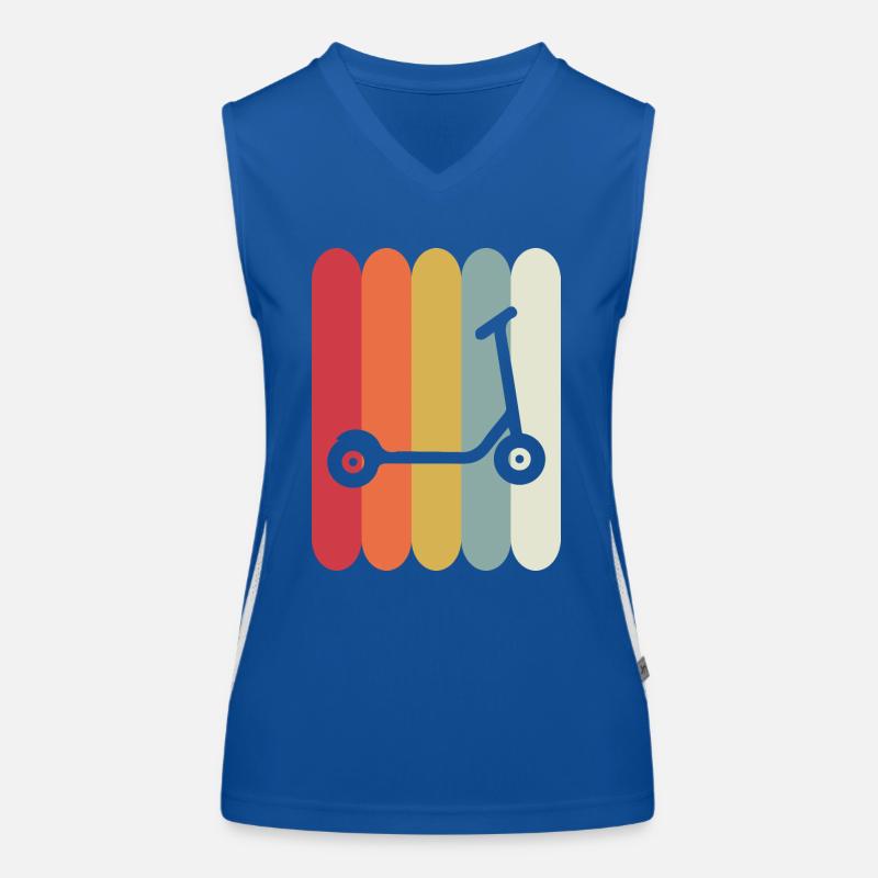 E-Scooter Roller Scooter Débardeur respirant contrasté Femme