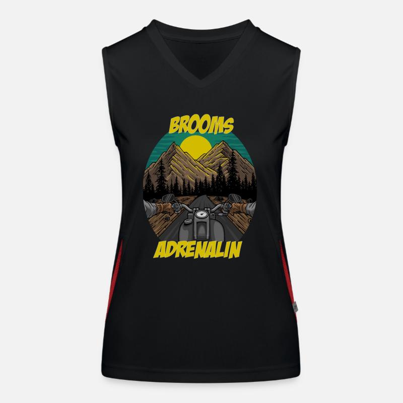 Motorcycle Adrenaline Women's Functional Contrast Tank Top
