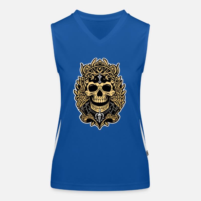 Gothic Skull King Women's Functional Contrast Tank Top