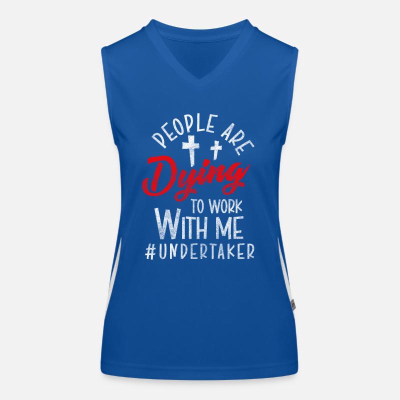 Undertaker Black Humor Funeral Home Women's Functional Contrast Tank Top