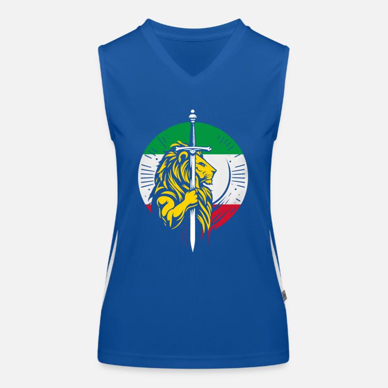 Shir o Khorshid - Persisches Design (Iran) Funktionelles Kontrast-Tank Top für Frauen