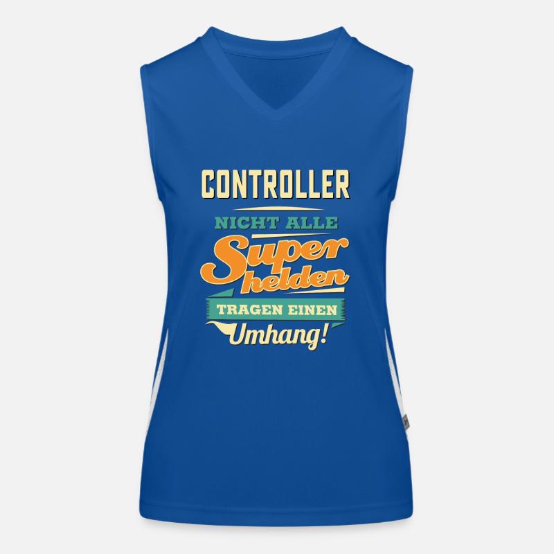 Superhelden Umhang - Controller - RAHMENLOS Beruf Funktionelles Kontrast-Tank Top für Frauen