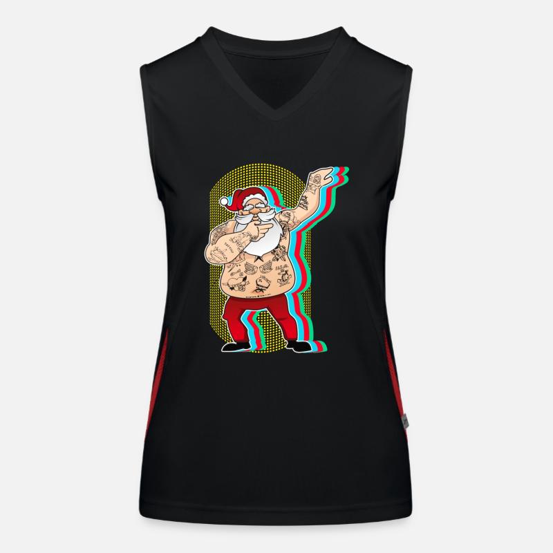 Dab Père Noël cadeau de Noël Dabb Débardeur respirant contrasté Femme