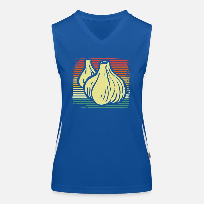 Knoblauch Funktionelles Kontrast-Tank Top für Frauen