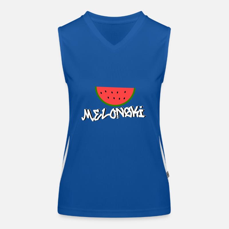 Melonski Melone Funktionelles Kontrast-Tank Top für Frauen