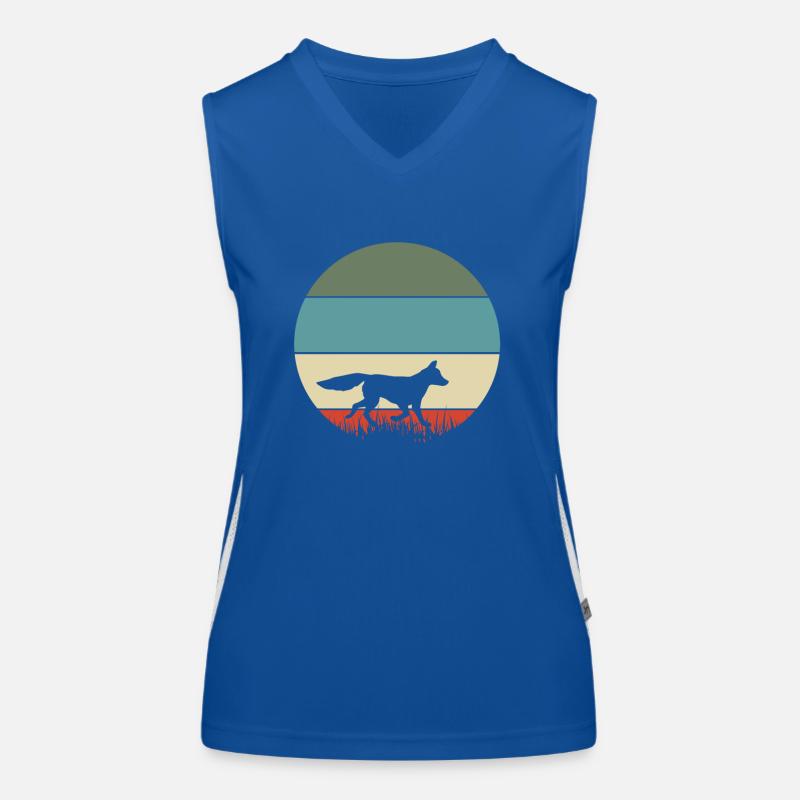 Fuchs Funktionelles Kontrast-Tank Top für Frauen