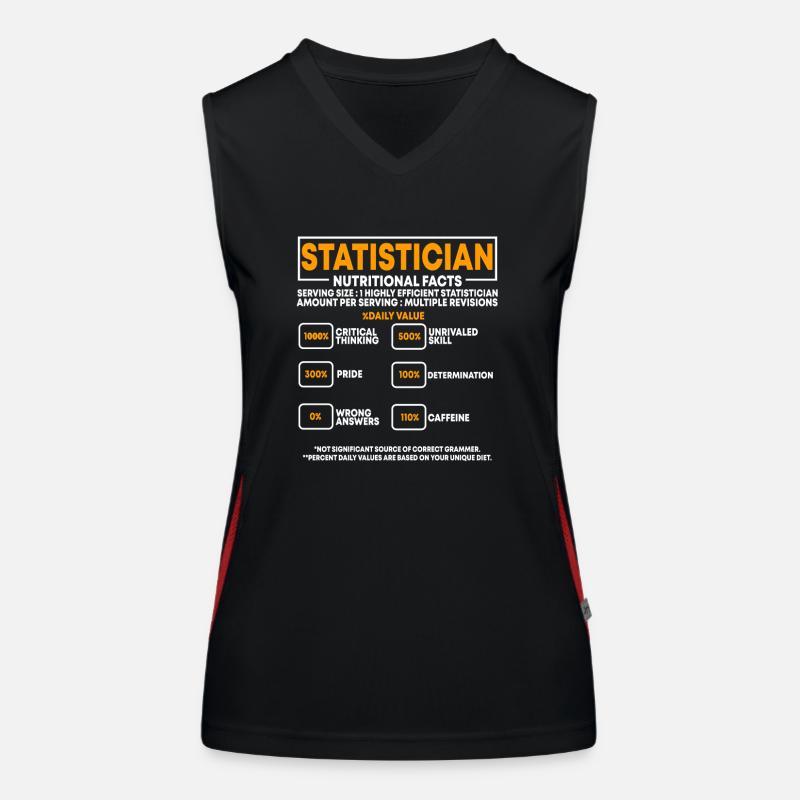 Statistiker Funktionelles Kontrast-Tank Top für Frauen