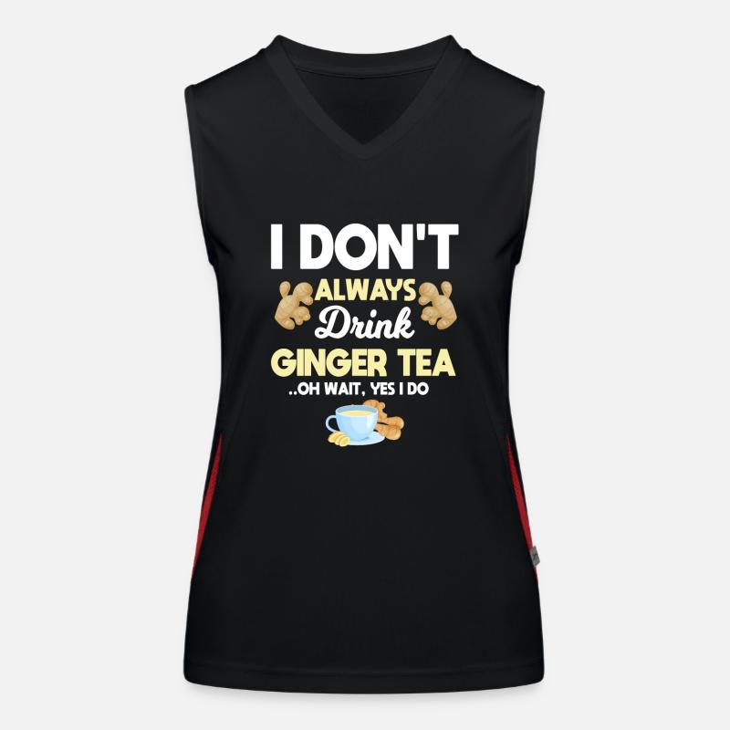 Ingwer Tee Funktionelles Kontrast-Tank Top für Frauen