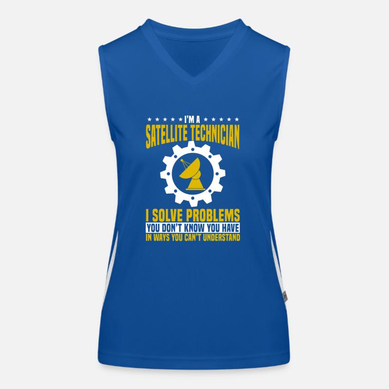Technicien satellite Débardeur respirant contrasté Femme