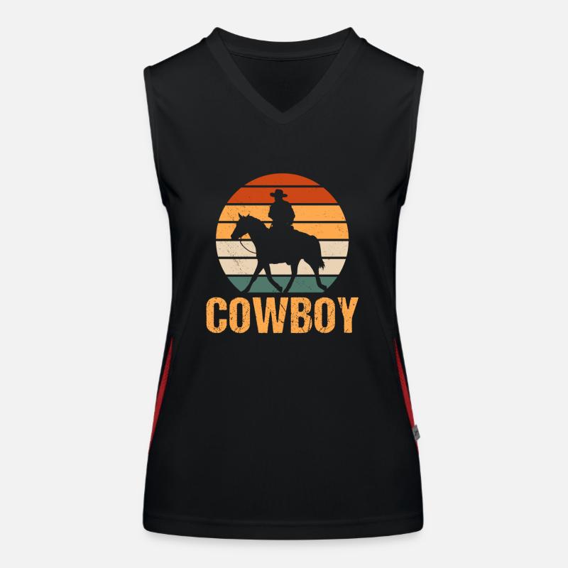 Cowboy Women's Functional Contrast Tank Top