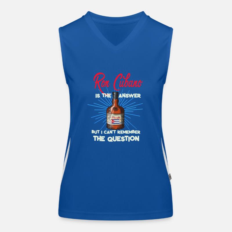 Rum is the answer Ron Cubano Women's Functional Contrast Tank Top