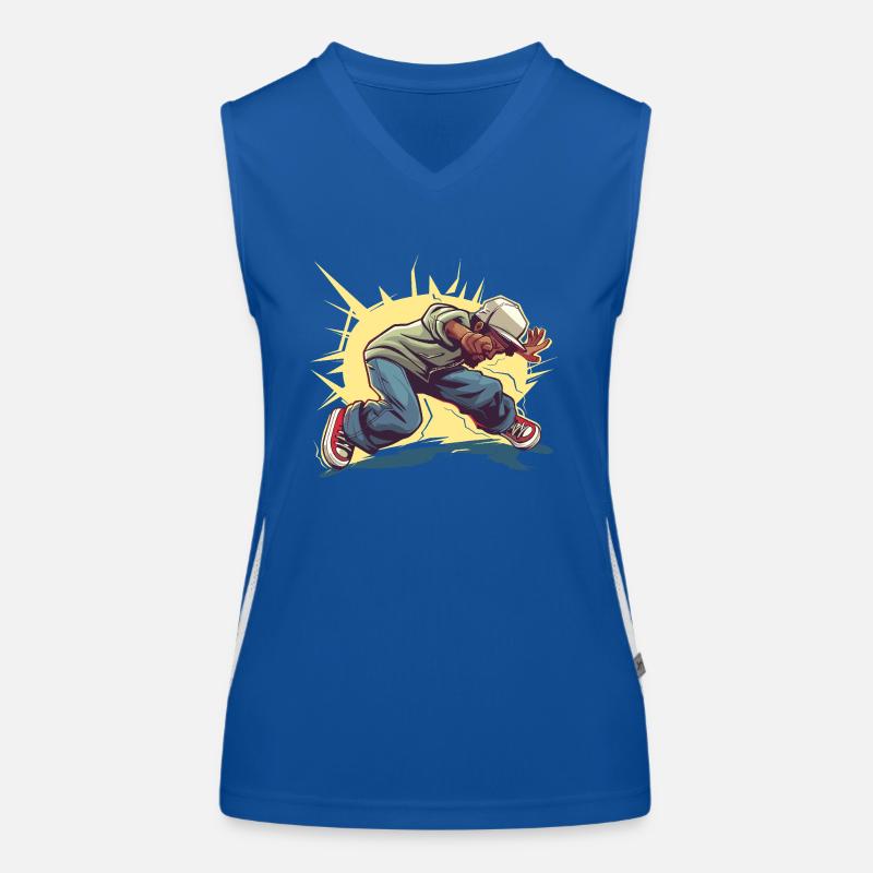 Breakdancer Graphic Women's Functional Contrast Tank Top