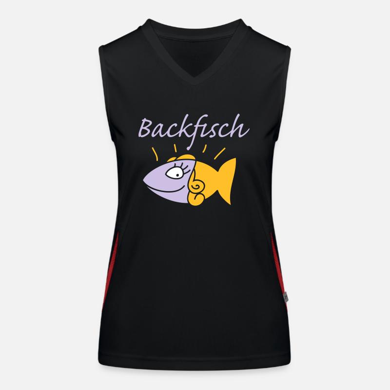 Backfisch Funktionelles Kontrast-Tank Top für Frauen