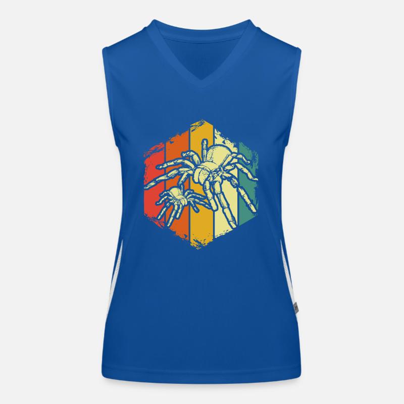Spider phobia tarantula Women's Functional Contrast Tank Top