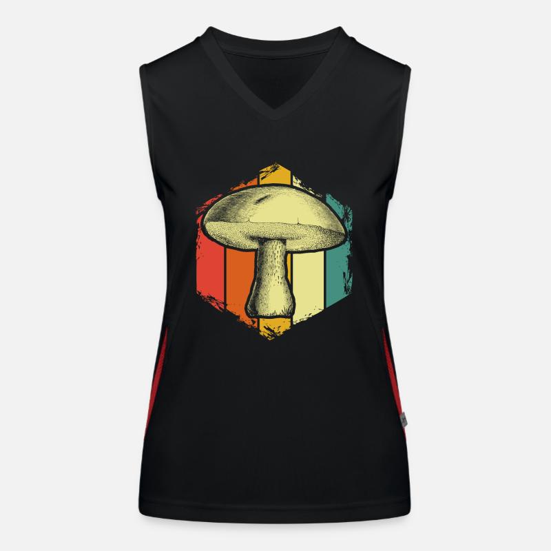 Pilze Funktionelles Kontrast-Tank Top für Frauen