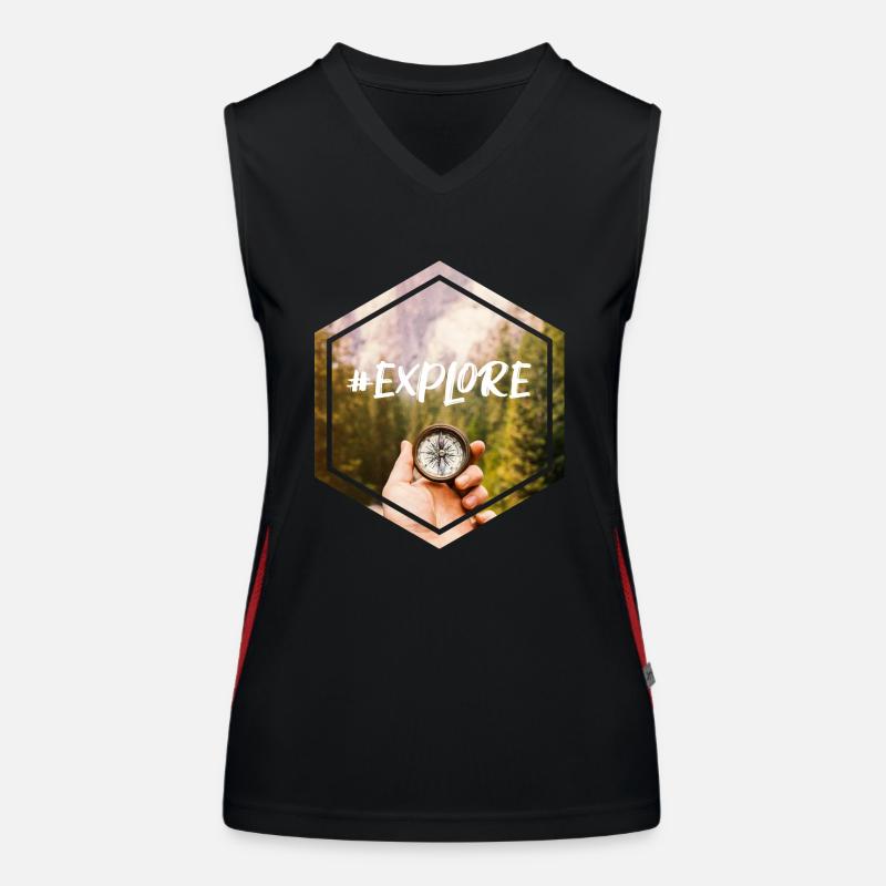 #explore Women's Functional Contrast Tank Top