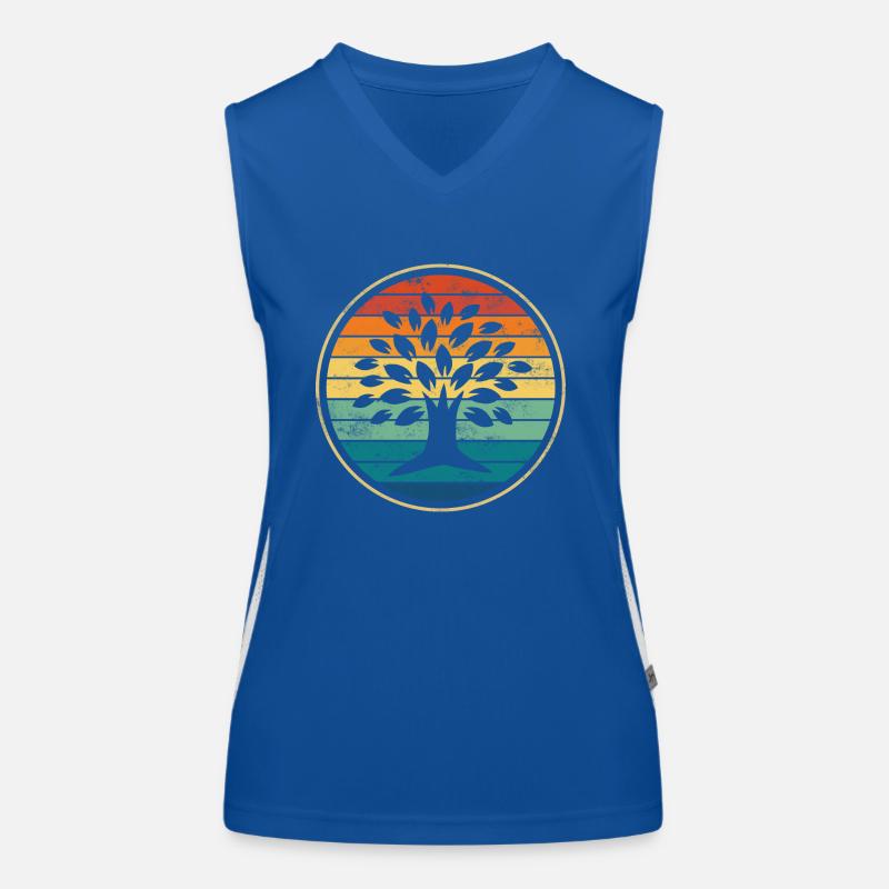 Baum Funktionelles Kontrast-Tank Top für Frauen