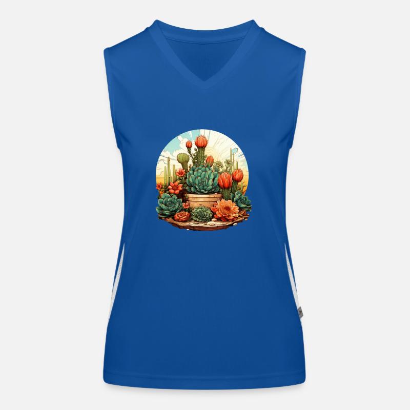 Cactus Débardeur respirant contrasté Femme