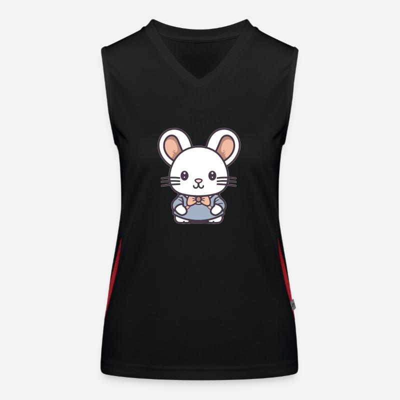 Mouse - Kawaii Style Women's Functional Contrast Tank Top