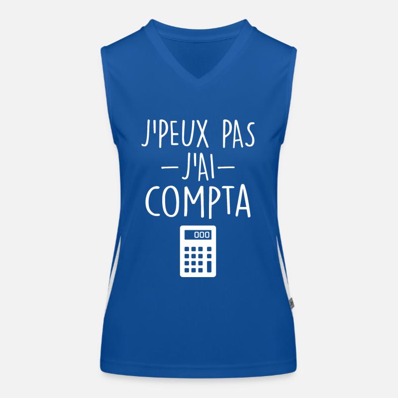 Comptable | Comptabilité | Compter | Chiffre Débardeur respirant contrasté Femme